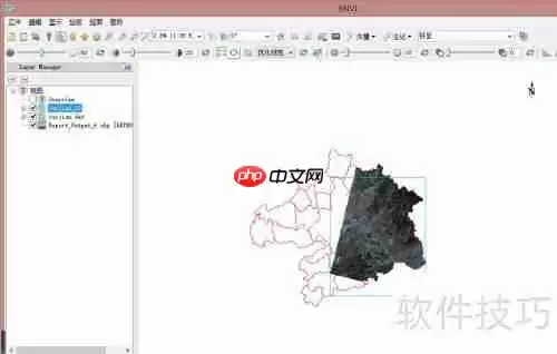 多个遥感影像图裁剪镶嵌为一个影像图的方法