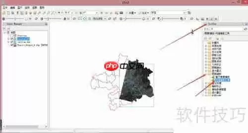 多个遥感影像图裁剪镶嵌为一个影像图的方法
