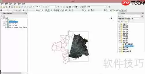 多个遥感影像图裁剪镶嵌为一个影像图的方法