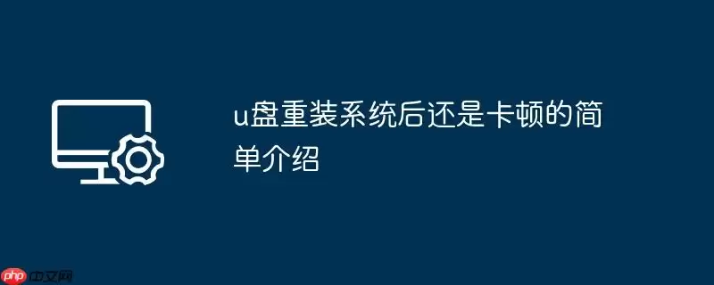 u盘重装系统后还是卡顿的简单介绍