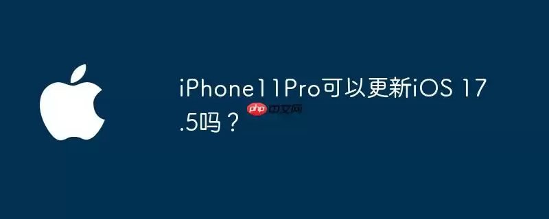 iphone11pro可以更新ios 17.5吗？