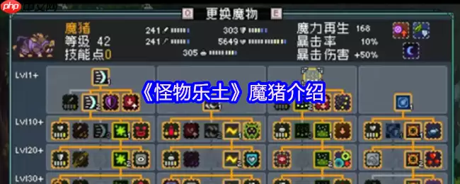 魔猪登场！怪物乐土终极辅助手养成全攻略