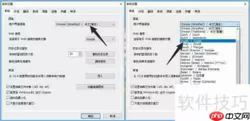 林格斯翻译家界面语言如何设置为英文