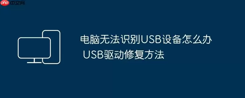 电脑无法识别USB设备怎么办 USB驱动修复方法