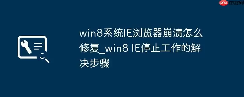 win8系统IE浏览器崩溃怎么修复_win8 IE停止工作的解决步骤
