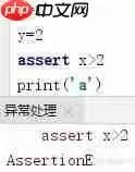 Python异常处理：try与断言assert的使用