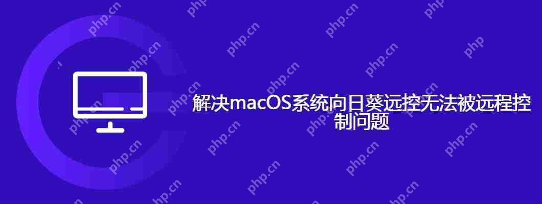 macOS系统向日葵远控无法被远程控制怎么办