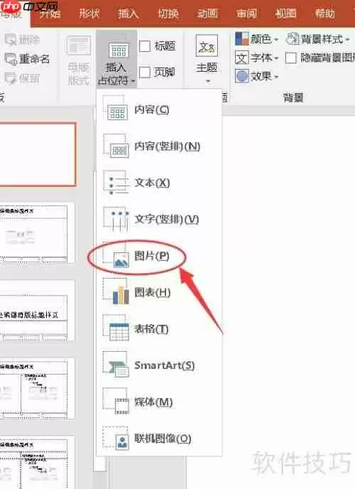 PPT中利用占位符实现多图片快速排版的方法