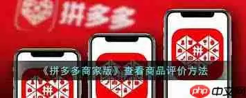 拼多多商家版如何筛选星数评论