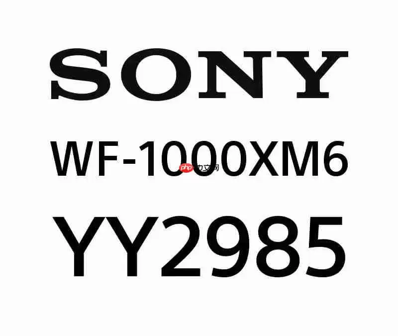 索尼新一代降噪豆WF-1000XM6耳机曝光！型号YY2985