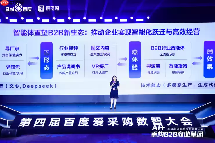 AI + 重构 B2B 商业基因!百度爱采购数智大会发布首个智能体解决方案