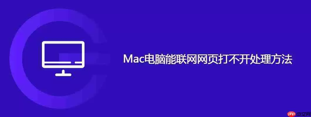 mac电脑能联网网页打不开处理方法