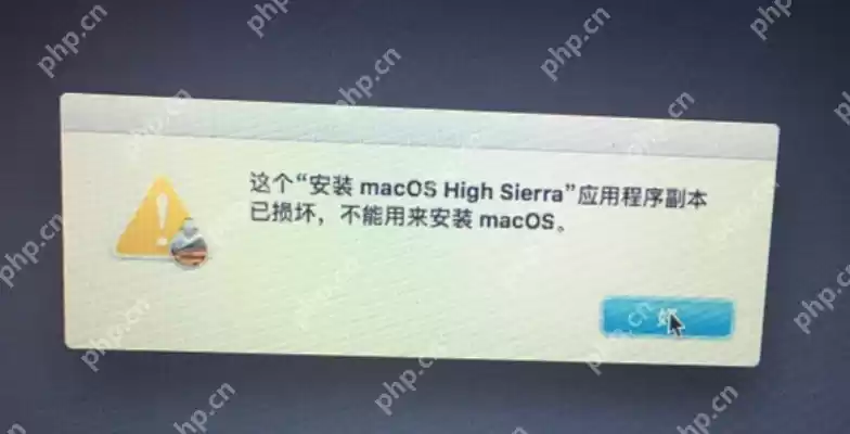 安装macOS High Sieerra应用程序副本已损坏