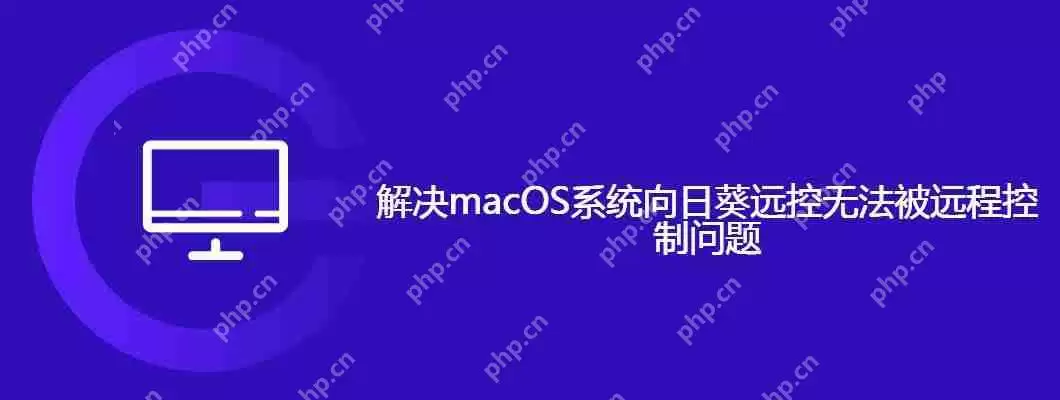 macos系统向日葵远控无法被远程控制怎么办