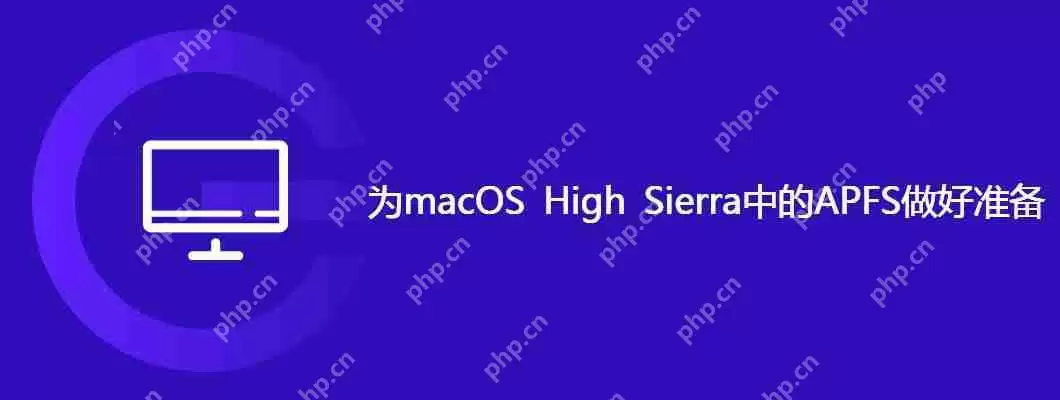 为macos high sierra中的 apfs 做好准备