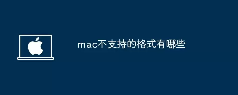 mac不支持的格式有哪些