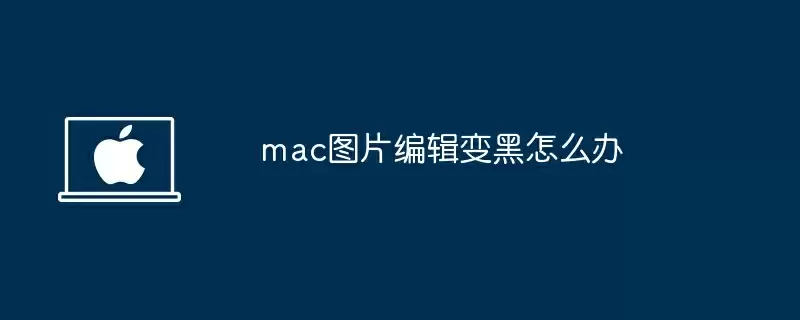 mac图片编辑变黑怎么办