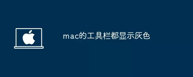 mac的工具栏都显示灰色