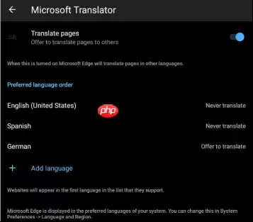 微软Edge浏览器安卓版更新:与桌面版浏览器相媲美的网页翻译功能
