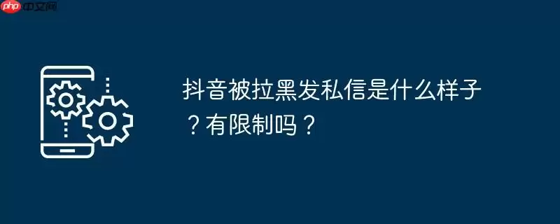 抖音被拉黑发私信是什么样子？有限制吗？