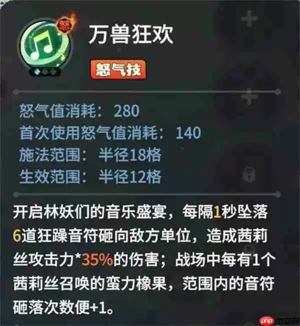 龙石战争茜莉丝技能属性及搭配推荐