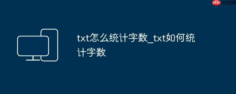 txt怎么统计字数_txt如何统计字数
