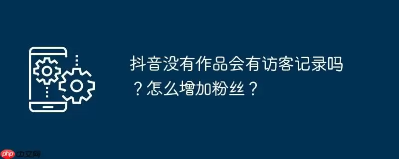 抖音没有作品会有访客记录吗？怎么增加粉丝？