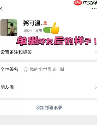 微信只能单方面删除好友吗 微信单方面删除好友再重新加回来对方知道吗