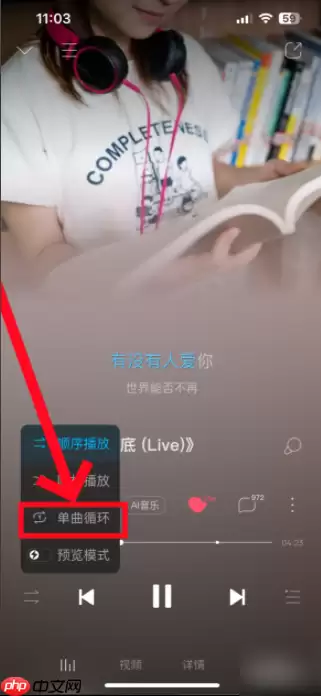 酷狗音乐播放器怎么设置单曲循环  酷狗音乐怎么设置单曲循环