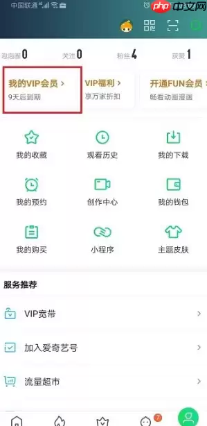 爱奇艺怎么办钻石会员 具体操作步骤