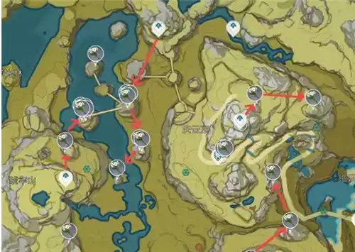 原神清心采集路线图