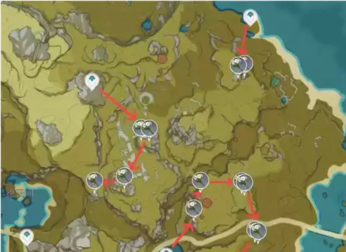 原神清心采集路线图