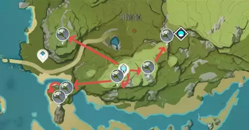 原神清心采集路线图