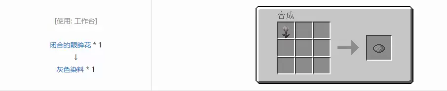 我的世界灰色染料怎么合成