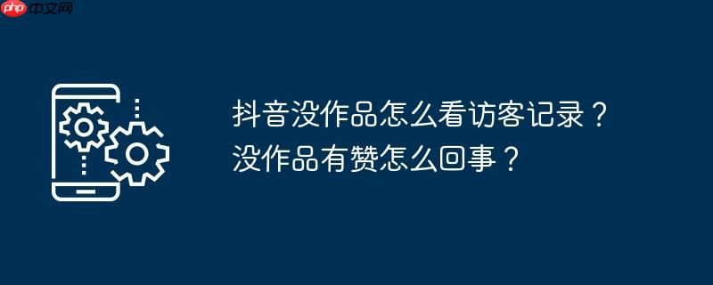 抖音没作品怎么看访客记录？没作品有赞怎么回事？