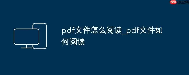 pdf文件怎么阅读_pdf文件如何阅读