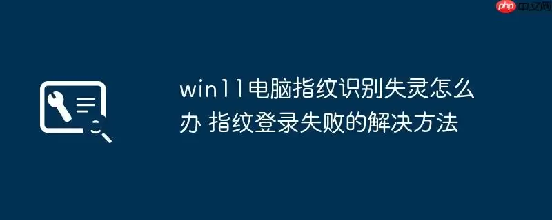 win11电脑指纹识别失灵怎么办 指纹登录失败的解决方法