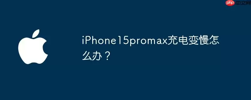iphone15promax充电变慢怎么办？
