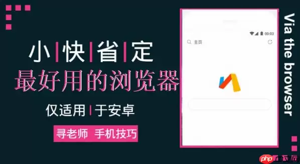 好用、小巧、功能强大的安卓浏览器