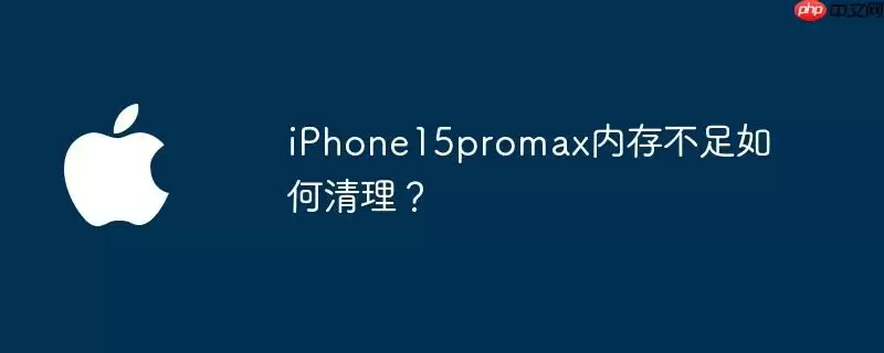iphone15promax内存不足如何清理？