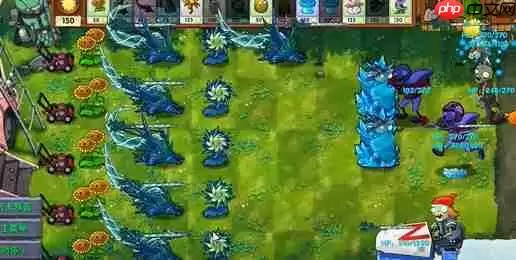 植物大战僵尸融合版:海啸云杉弩炮深度解析 - 流水与寒冰的致命交响