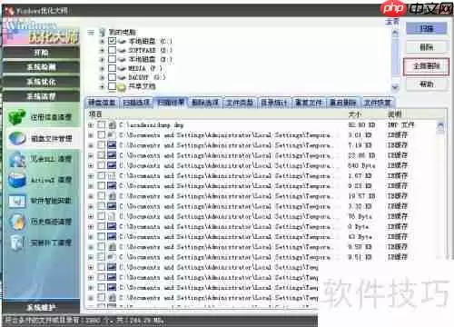 优化大师：高效清理磁盘文件，释放存储空间