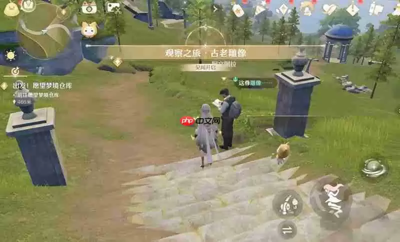 无限暖暖花愿镇雕像谜题怎么解 花愿镇谜题空间攻略