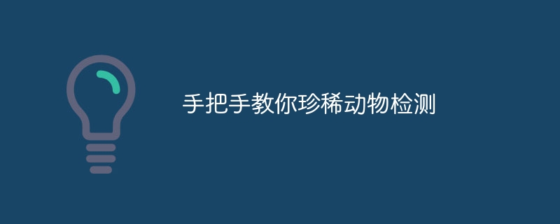 手把手教你珍稀动物检测 - 游乐网
