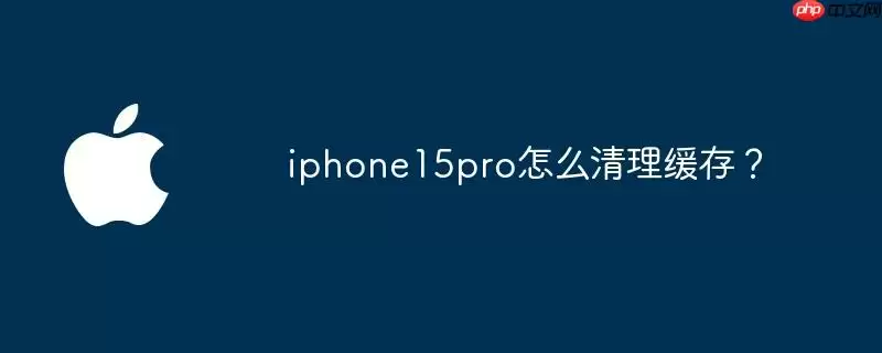 iphone15pro怎么清理缓存?