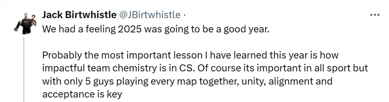 Vitality表现经理:队伍的化学反应真的太重要了! Vitality表现经理:队伍的化学反应真的太重要了!