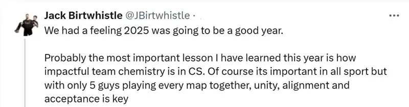 Vitality表现经理:队伍的化学反应真的太重要了! Vitality表现经理:队伍的化学反应真的太重要了!