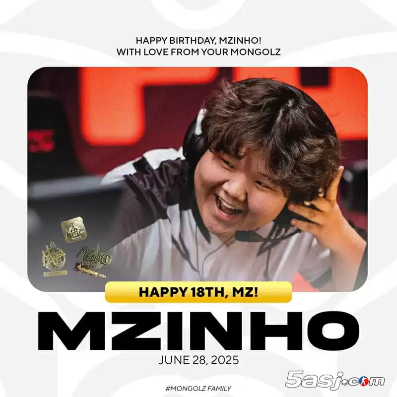 The MongolZ小将mzinho迎18岁生日 奥斯汀Major亚军开启职业新篇章