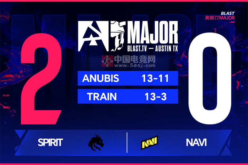 Spirit 2-0 横扫NAVI强势晋级八强 