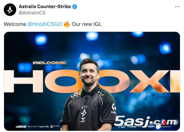 Astralis官宣正式签下HooXi 丹麦指挥率队创佳绩获长约 Astralis官宣正式签下HooXi 丹麦指挥率队创佳绩获长约